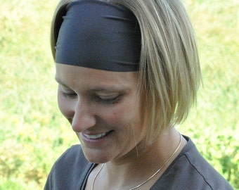 Performance Headband |Workout Headband | Fitness Headband | Yoga Headband |Solid Basic Brown