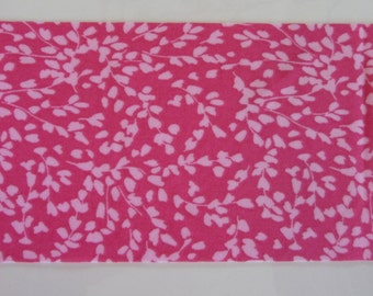 Pink and White Wide Stretchy Headband