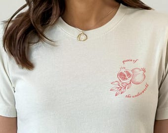 Persephone shirt persephone pomegranate librarian core hades greek goddess dress olympus underworld medusa shirt mythology literature shirt