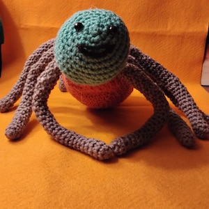 Crochet Stuff - Handmade Crochet Plushie – Soft Amigurumi Spider Toy – Unique Gift – Whimsical Decor