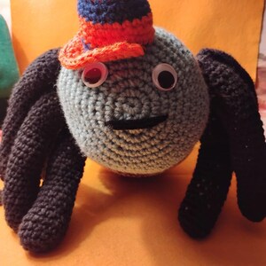 Handmade Crocheted  |  Plush Spider Toy | Soft Knitted |  Stuffed Animal  |  Gift for Kids  |  Spider Lovers