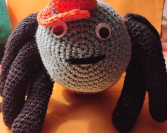 Handarbeit gehäkelt |  Plüschtier Spinne | weich gestrickt |  Kuscheltier |  Geschenk für Kinder |  Spinnen-Liebhaber