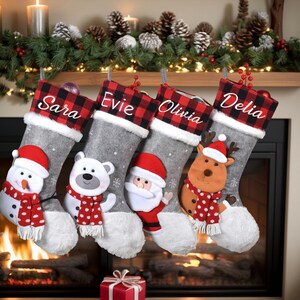 Personalized Christmas Stockings Family Stockings Christmas Gifts Monogram Stockings Custom Stockings Knit Christmas Stockings Set 2 3 4 5 6