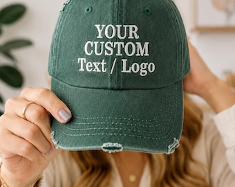 Cappello personalizzato ricamato, cappelli per addio al nubilato, cappello da papà personalizzato con testo, berretto da camionista con logo, berretto vintage bicolore personalizzato, regalo per lui e per lei