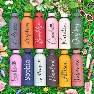 Personalized Kids Water Bottle: Engraved 17oz Sports Bottle, Back to School