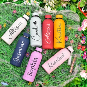 Personalized Engraved Water Bottle: Custom Hiking Gift, Sport Team