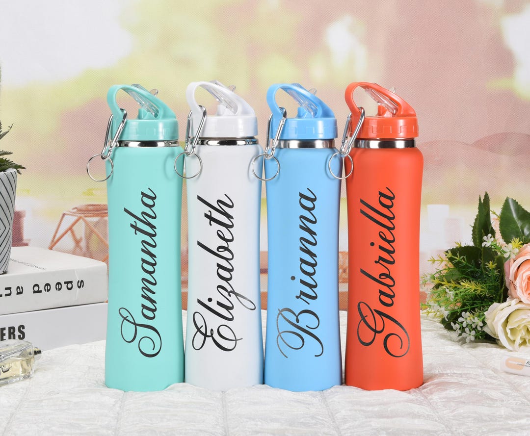 Personalized Stainless Steel Water Bottle: Engraved Custom Name Gift - Etsy