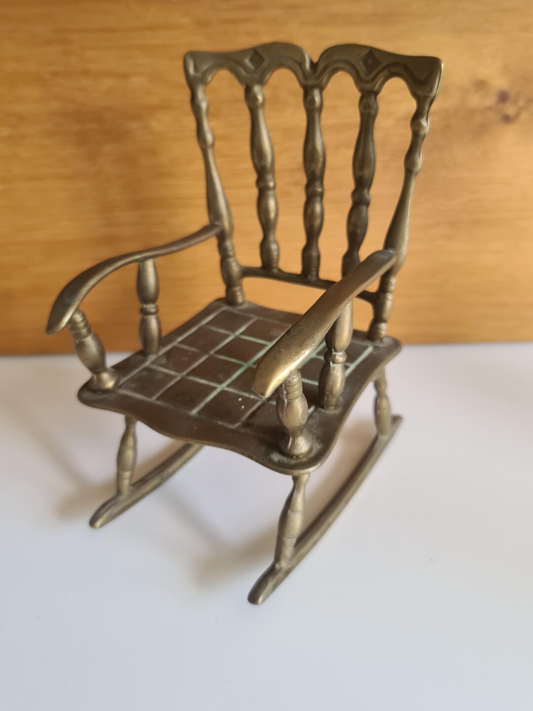 Vintage Brass Rocking Chair for Dolls/teddy, Ornament, Display - Etsy