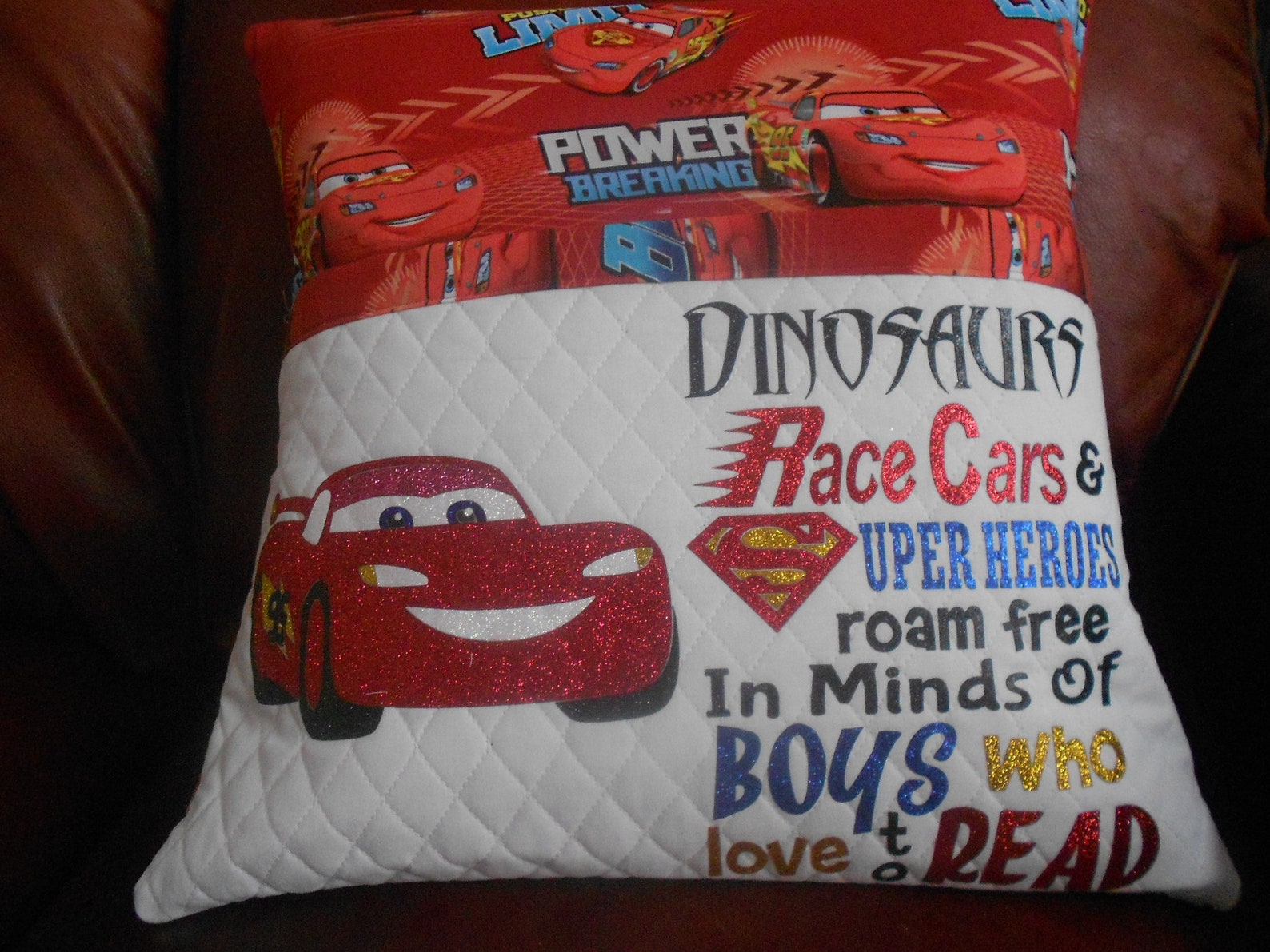 Cars Reading Pillow Etsy