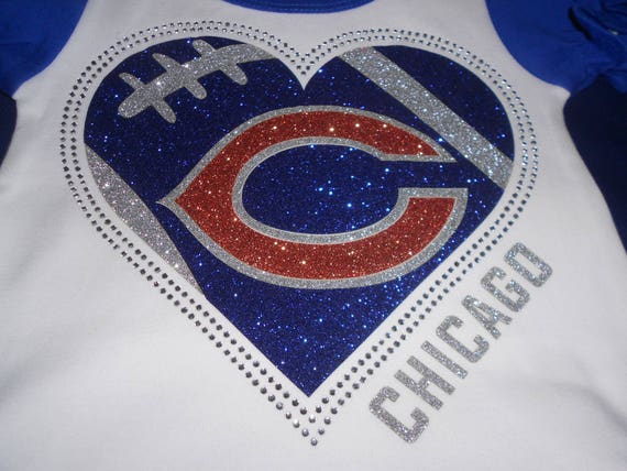 chicago bears rhinestone shirt