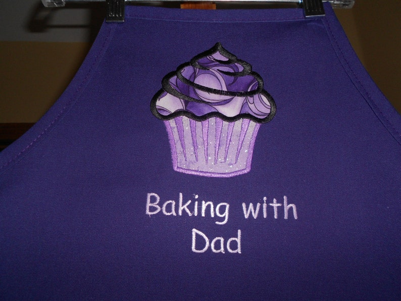Girl/'s Cupcake Baking with Dad Apron