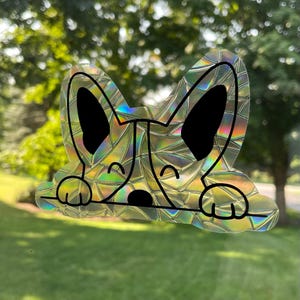Dog Suncatcher Window Cling, Dog Suncatcher - Window Decal - Window Sticker