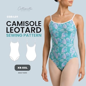 Classic Dance Leotard Sewing Pattern PDF | Ballet Leotard Pattern XS-XXL | Digital Download