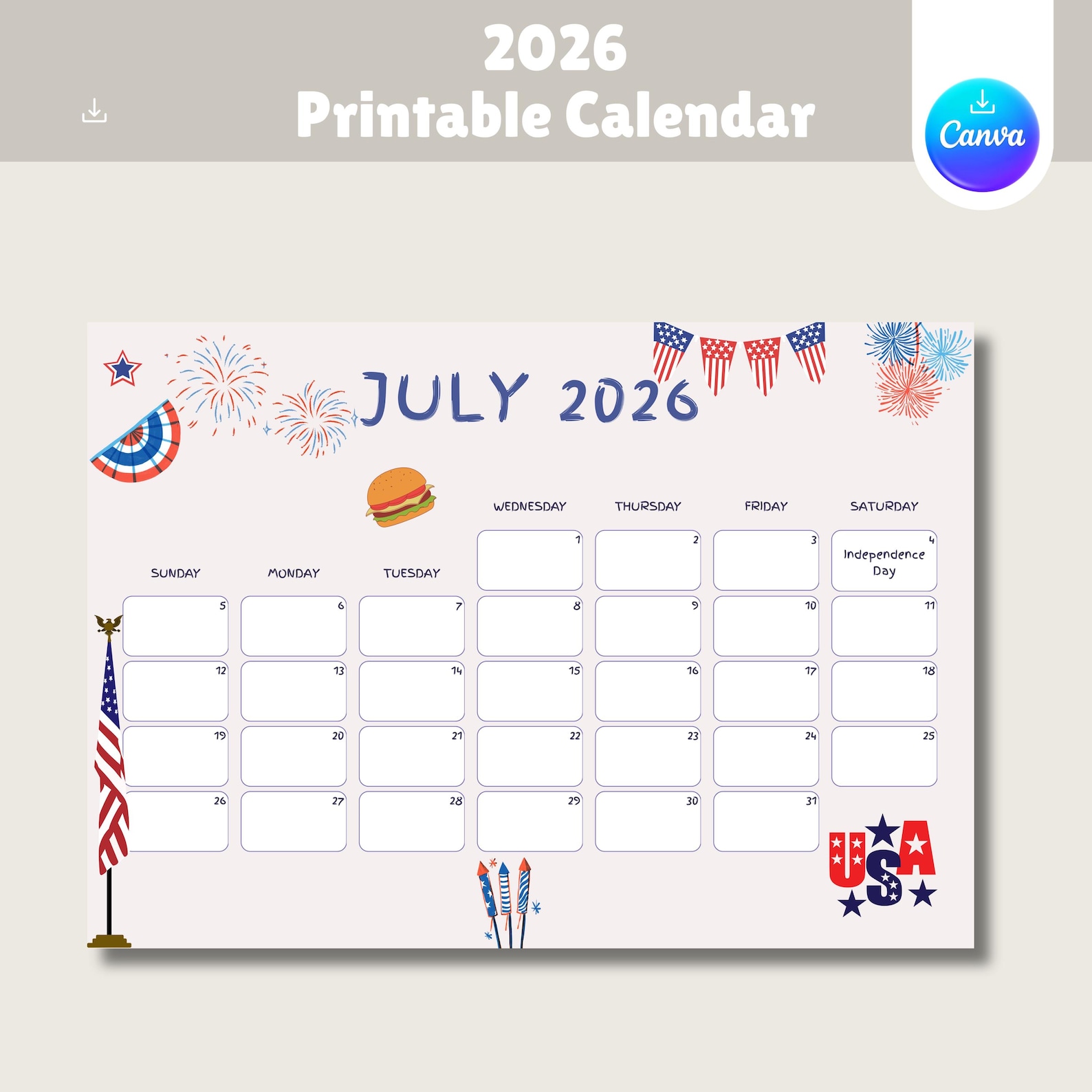 2026 Kids Calendar Printable, Animated Monthly Planner (PDF) - Etsy