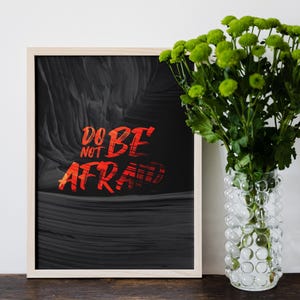 Do Not Be Afraid Scripture Print: Christian Bible Verse Wall Art (Digital Download)