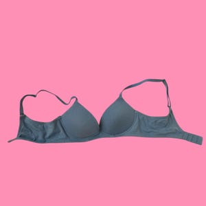 Blå Minimalistisk Push-Up-BH – Y2K Basic Lingerie – Mjukblå XXS / XS