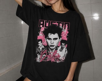 Austin Butler Y2K popcultuur shirt | Roze fan-shirt