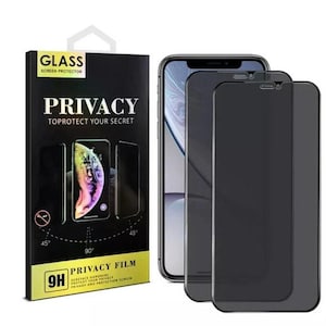 2PCS Privacy Tempered Glass Screen Protector for iPhone