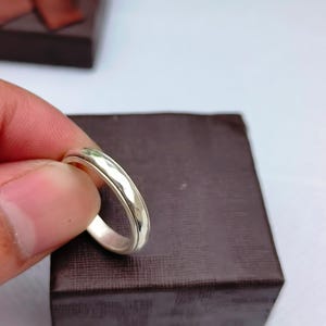 925 Silver Thin Spinner Ring, Dainty Anxiety Band, Minimalist Fidget Ring, Handmade Meditation Ring, Stackable Gift for Women, Gift for her