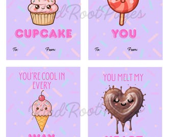 12 utskrivbara söta alla hjärtans dag-kort