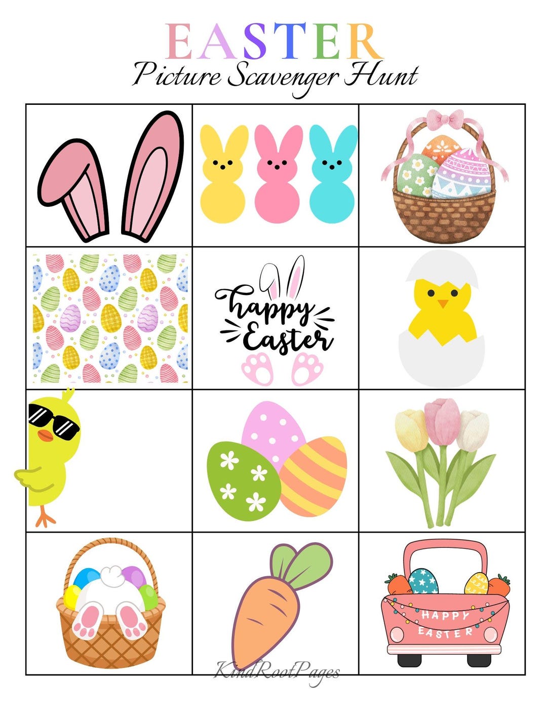 Easter Scavenger Hunt Printable - Etsy
