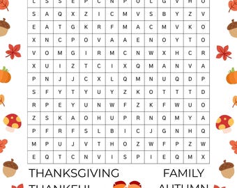 Aktivitetspaket för barn på Thanksgiving