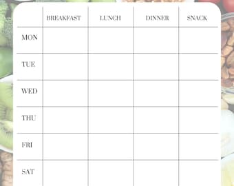 Veckovis måltidsplanerare