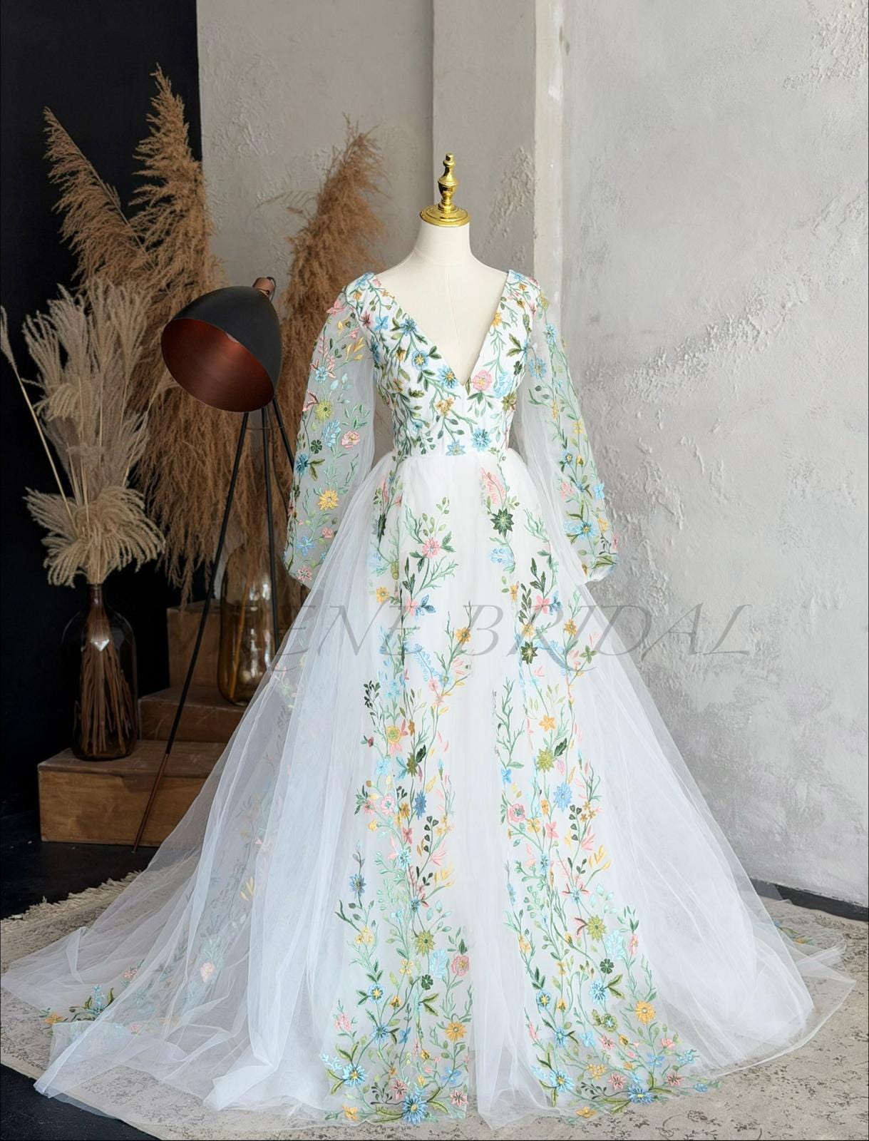wedding dress green accents With Accent wedding dress with green lace