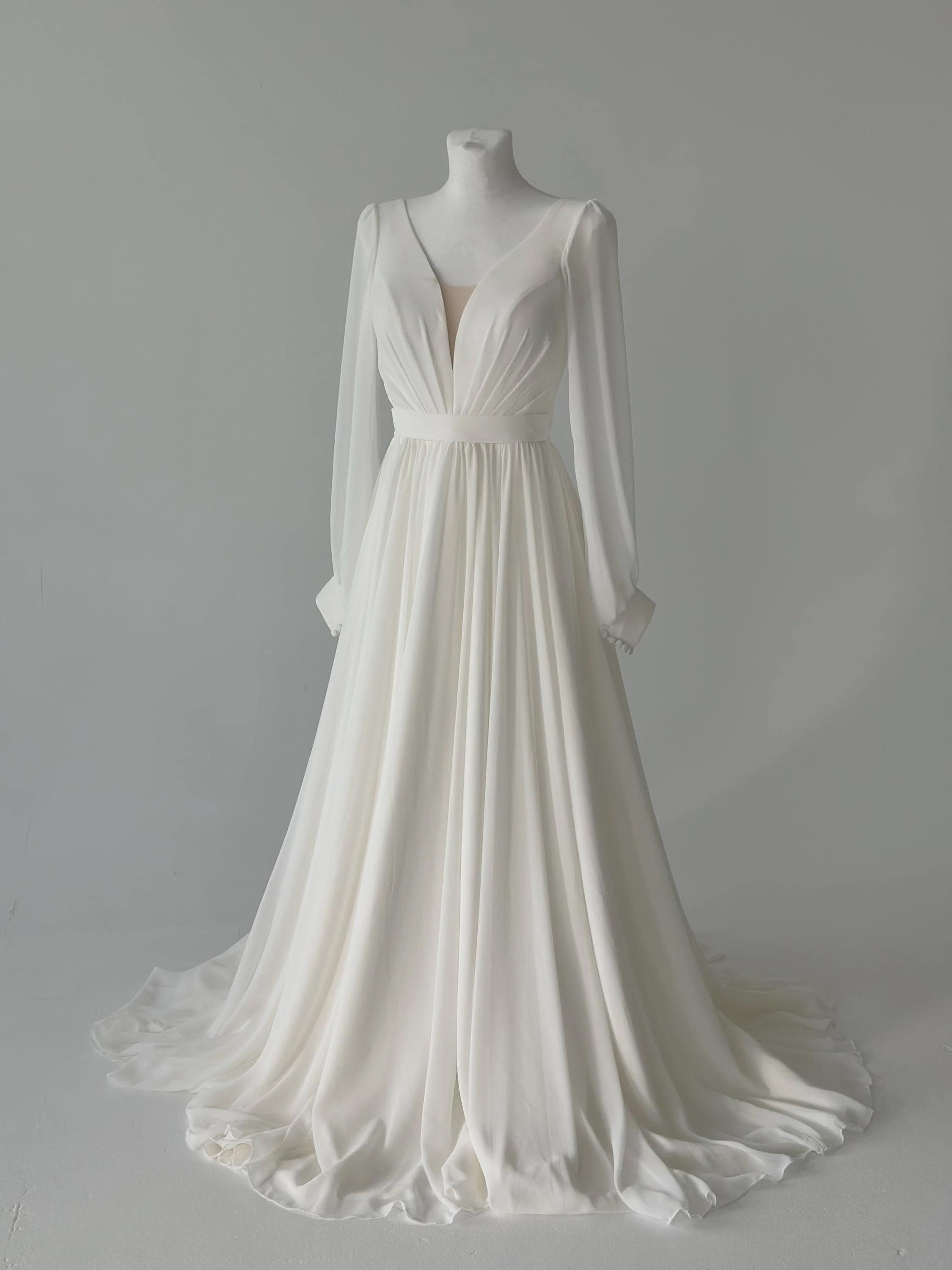 knee length dresses for ladies Ethereal Long Sleeve Maxi Dress main image 0