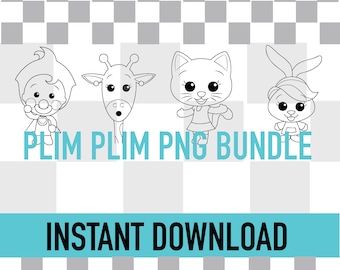 Plim Plim and characters bundle PNG