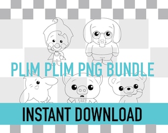 Paquete de personajes de Plim Plim PNG