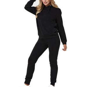 Custom Women&#39;s Hoodie & Sweatpants Set: Cotton-Blend Tracksuit