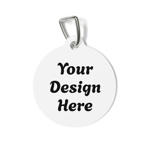 Custom Pet ID Tag: Personalized Dog Cat Name Tag, Metal Clip