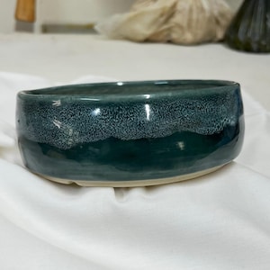 Bonsai Pot 6 1/4 " Handmade Ceramic Garden Pottery Succulent Container