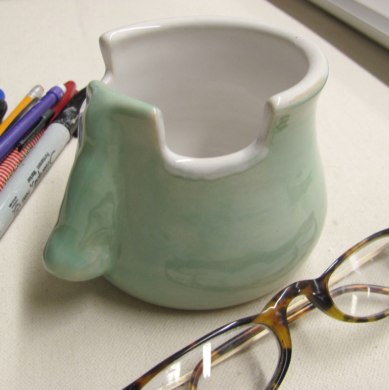 Pencil Cup Eyeglass Holder Ceramic Pottery Handmade Stoneware Etsy
