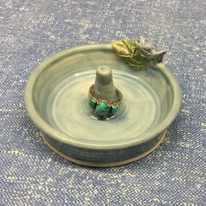 Ring Dish Jewelry Holder Ring Rest  Catch All Ceramic Pottery Handmade