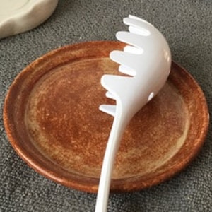 All-purpose Plate 5 3/4" Large Spoon Rest Kitchen Tableware Handmade Pottery Ceramics