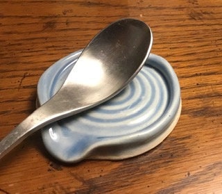 Mini Spoon Holder Small Coffee Spoon Teaspoon Rest Handmade Pottery