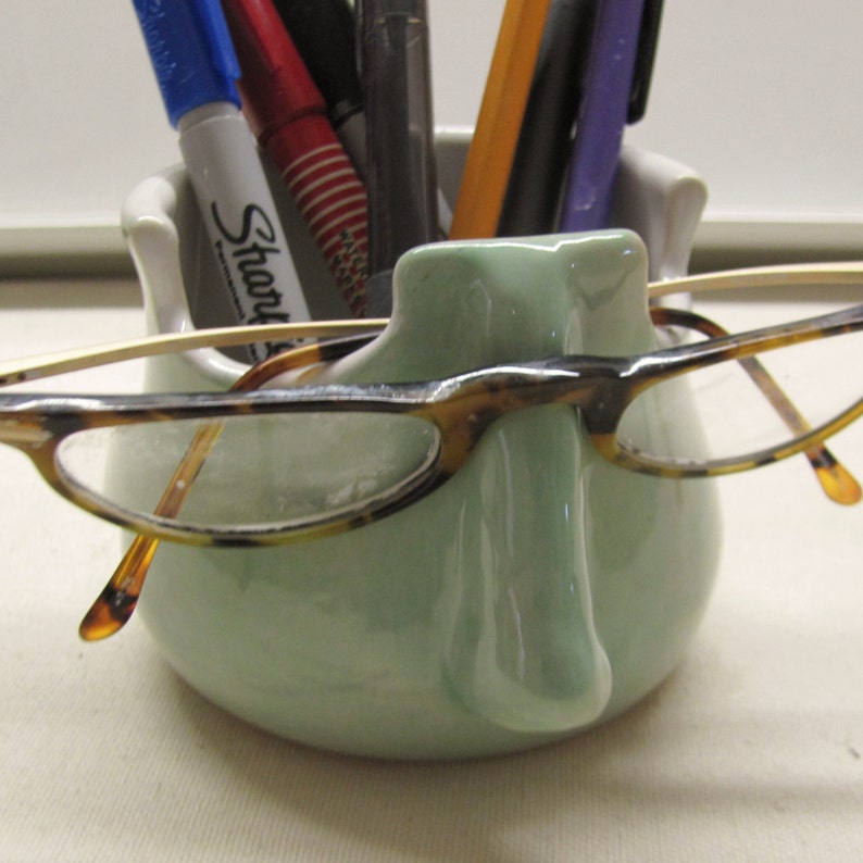 Pencil Cup Eyeglass Holder Ceramic Pottery Handmade Stoneware Etsy