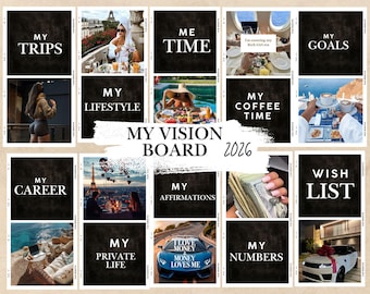 Vision Board Kit for 2026+ Habit Tracker