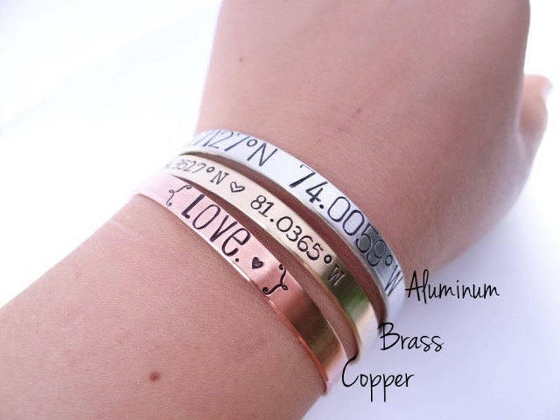 Just Breathe Arrow Gold Cuff Bracelet. Personalized, Inspirational Motivational Encouraging Gift. Rose Gold, Gold, Brass, or Silver image 4