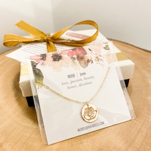 August Birth Flower, Poppy Necklace. Dainty Gold, Silver, or Rose BirthFlower Necklace. August Birthday Gift for Her. Floral Jewelry image 8