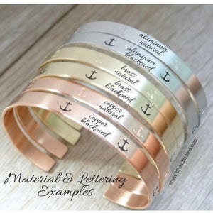 Just Breathe Arrow Gold Cuff Bracelet. Personalized, Inspirational Motivational Encouraging Gift. Rose Gold, Gold, Brass, or Silver image 3