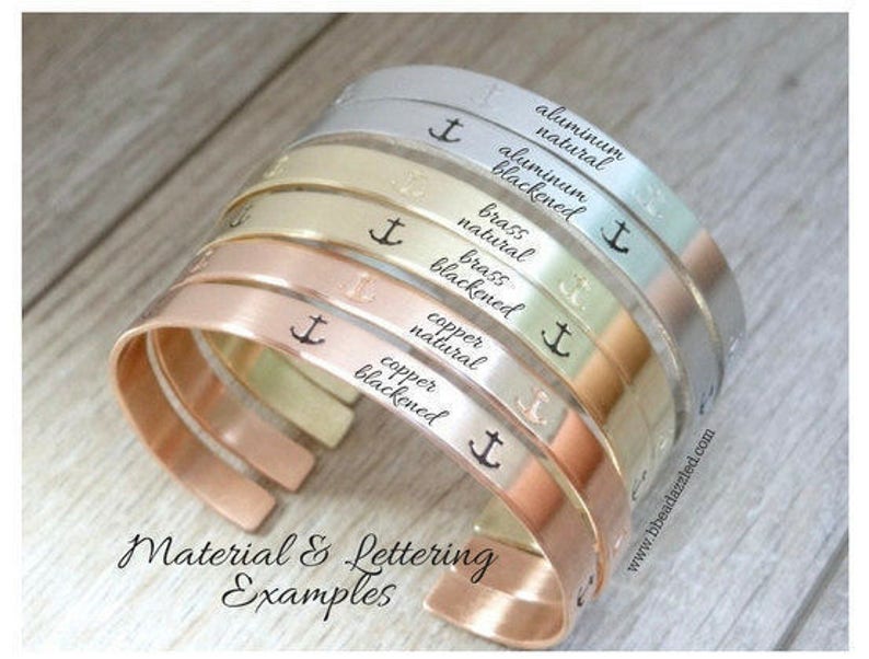 Just Breathe Arrow Gold Cuff Bracelet. Personalized, Inspirational Motivational Encouraging Gift. Rose Gold, Gold, Brass, or Silver image 3