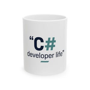 C# developer life Mug | Programmer Coffee Cup, Coding Office Mug