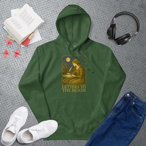 Sudadera con capucha vintage Cartas a la Luna