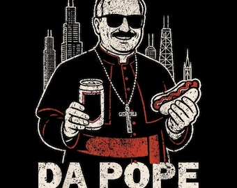 5 Pope Leo XIV PNG T-Shirt Design | Digital Download | American Flag Catholic Graphic | Religious Shirt Art | Instant Download