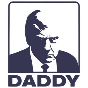Daddy Trump PNG, Trump Shirt Design, MAGA Patriotic Png, Trump Fan Art, Conservative Digital Download, USA Flag T-Shirt
