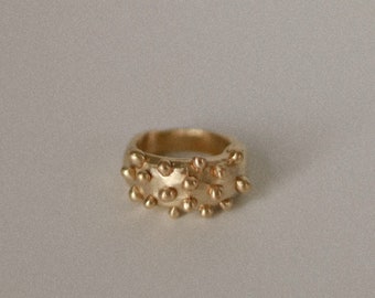 ALTA Sculpted Ring , Bronze - Chunky Ring - Lost Wax Ring - Organic Jewelry - One of a Kind