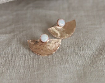 APHRODITE- Gold Fill + Opal Studs